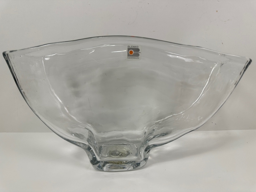 Blenko Glass Centerpiece Vase Bowl 13W X 8H [Photo 2]