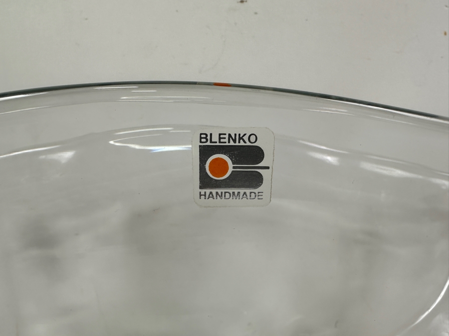 Blenko Glass Centerpiece Vase Bowl 13W X 8H [Photo 3]