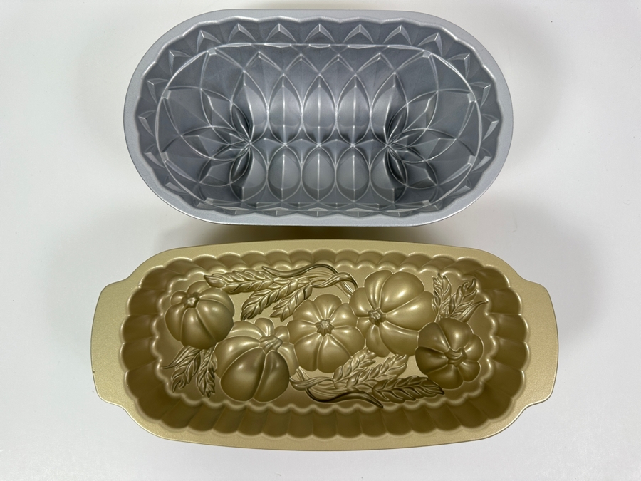 New Nordic Ware Pumpkin Wheat Loaf Pan 12' & Jubilee Loaf Pan 10' [Photo 9]