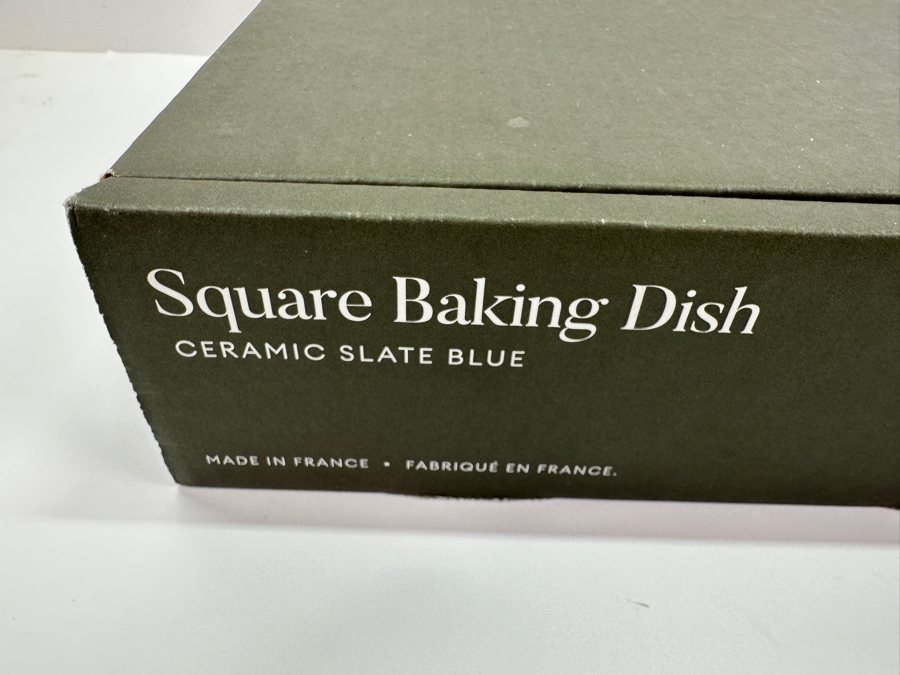 New Square Ceramic Slate Blue Baking Dish By Made In Cookware 12W [Photo 5]