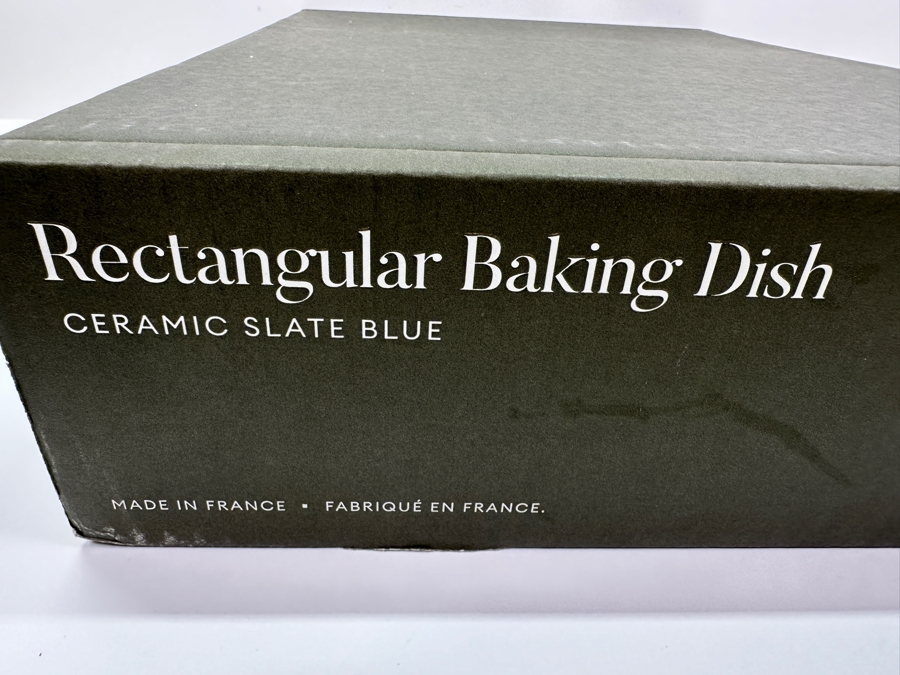 New Rectangular Ceramic Slate Blue Baking Dish By Made In Cookware 17W [Photo 5]