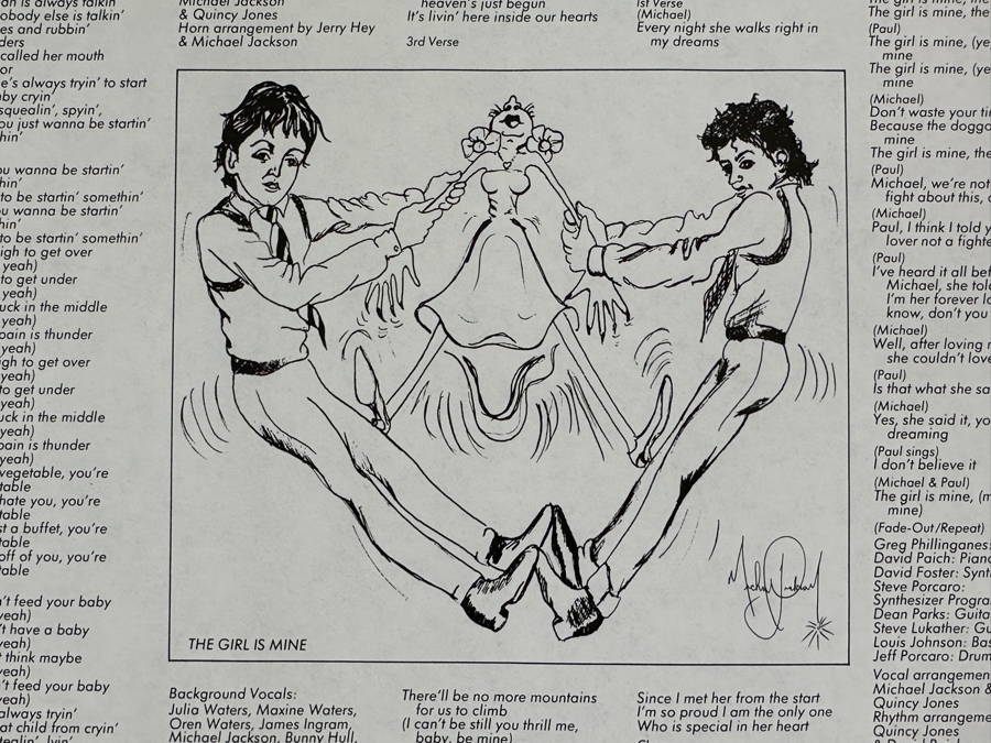 Vintage Michael Jackson Thriller Vinyl Record [Photo 7]