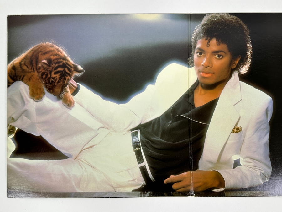 Vintage Michael Jackson Thriller Vinyl Record [Photo 3]