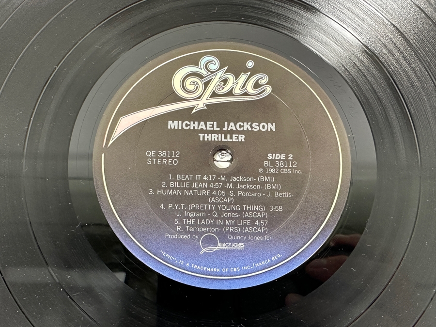 Vintage Michael Jackson Thriller Vinyl Record [Photo 11]