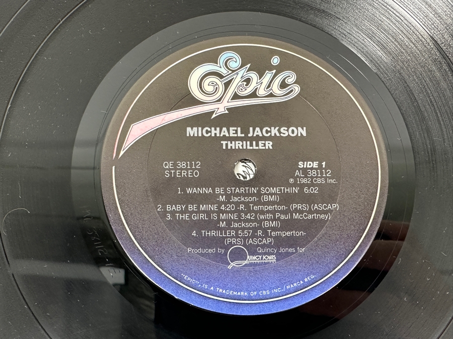 Vintage Michael Jackson Thriller Vinyl Record [Photo 9]