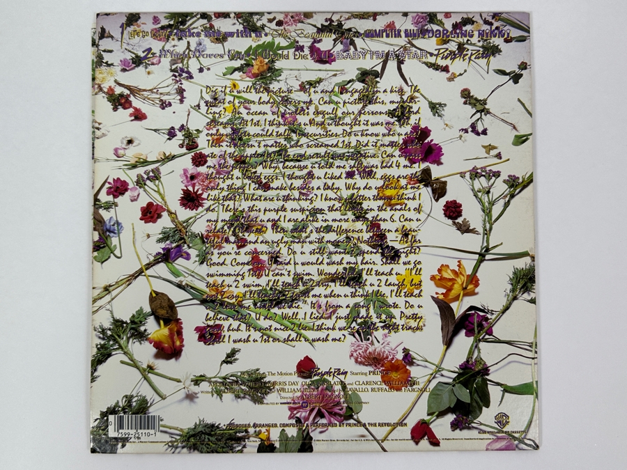 Vintage Prince And The Revolution Purple Rain Vinyl Record [Photo 2]