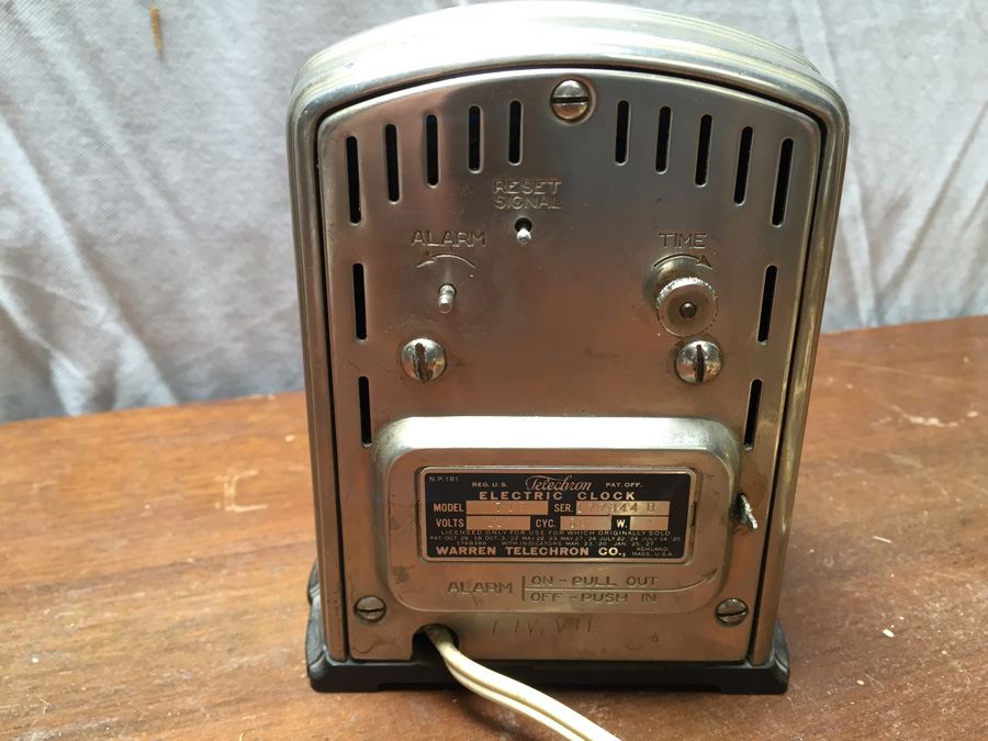 Streamline Art Deco Electric Desk Clock By Telechron Working [Photo 7]