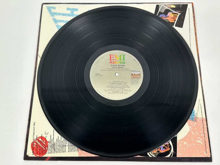 Vintage David Bowie Let's Dance Vinyl Record [Photo 6]