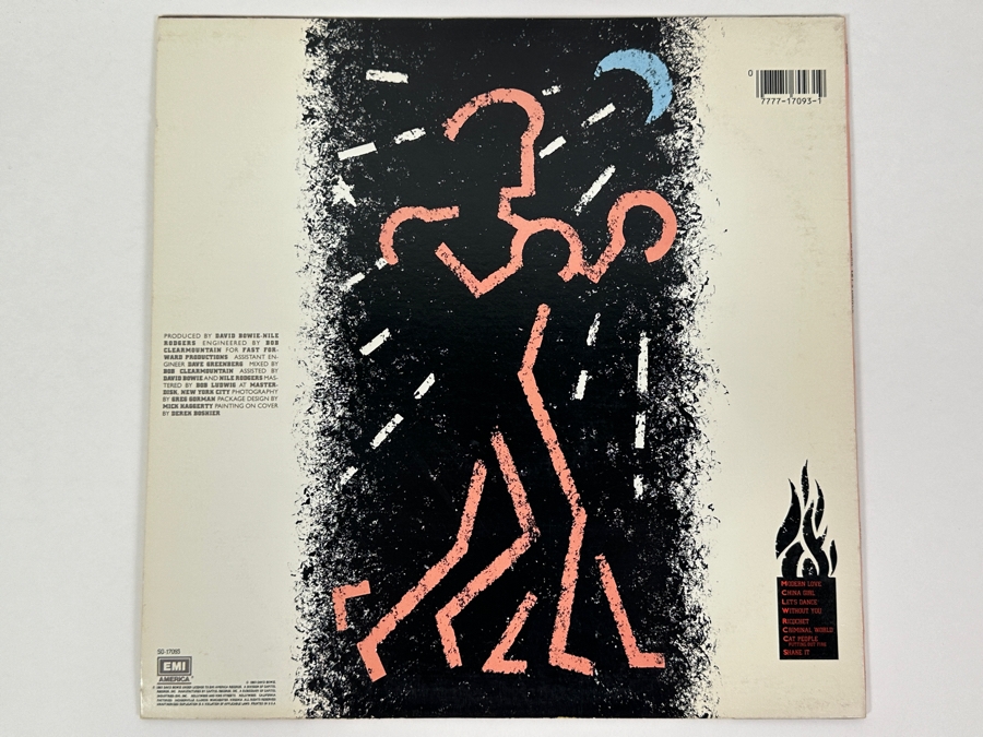 Vintage David Bowie Let's Dance Vinyl Record [Photo 2]