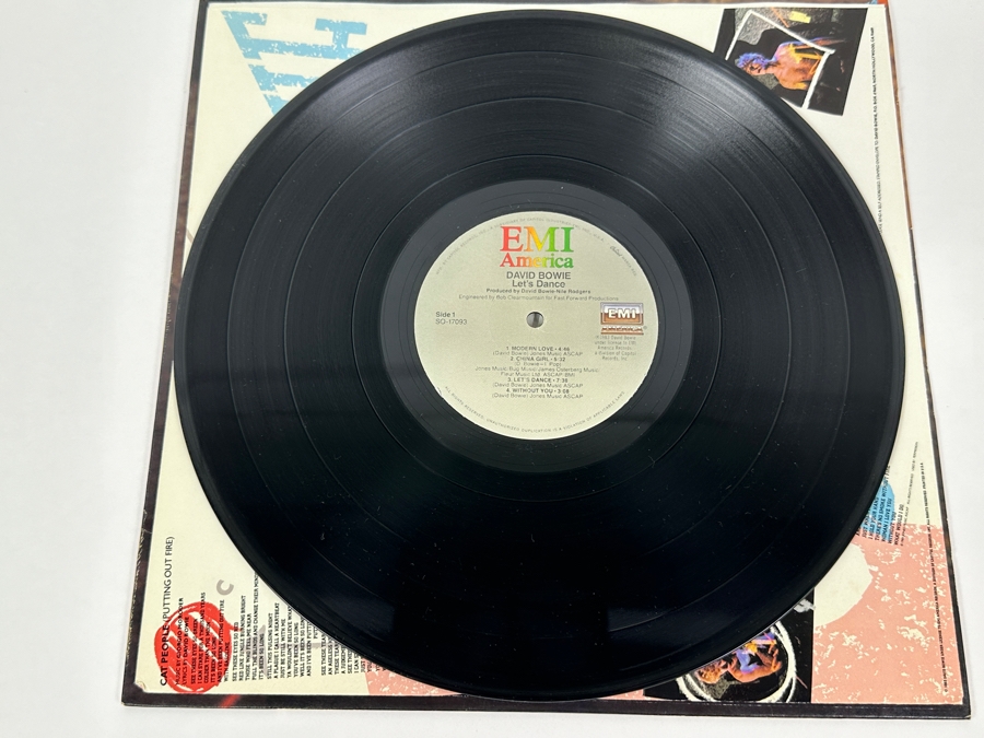 Vintage David Bowie Let's Dance Vinyl Record [Photo 4]