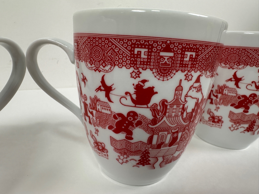 (4) New Calamityware Coffee Cups Designed By Don Moyer Made In Poland 2020 4H [Photo 5]