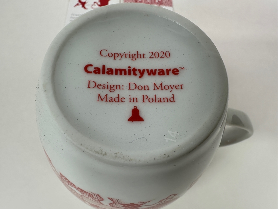 (4) New Calamityware Coffee Cups Designed By Don Moyer Made In Poland 2020 4H [Photo 8]