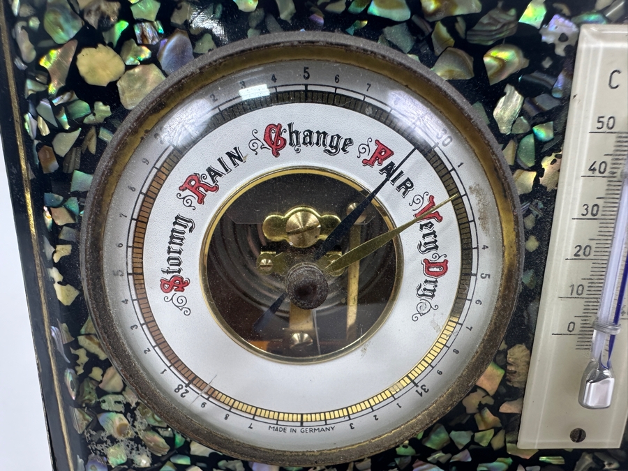 Paua Shell Weather Station Made In New Zealand 4.5W X 3.75H [Photo 3]