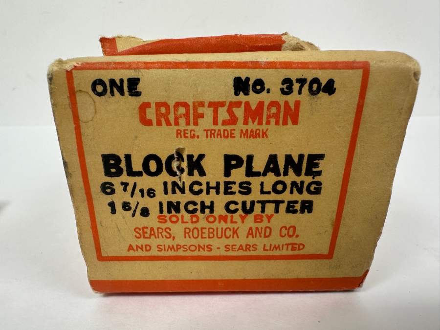 Vintage Craftsman Block Plane With Original Box & Instructions [Photo 6]