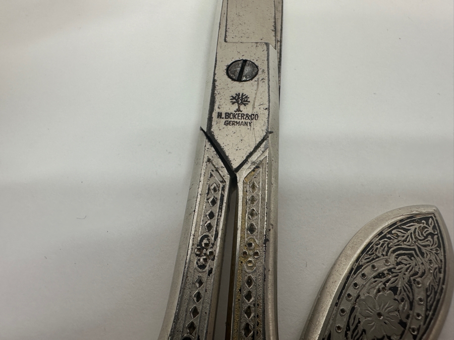 Vintage BOSTON Mechanical Pencil Sharpener, H. Boker & Co. German Scissor / Letter Opener Set, Letter Opener & The Executive Desk Chum [Photo 6]