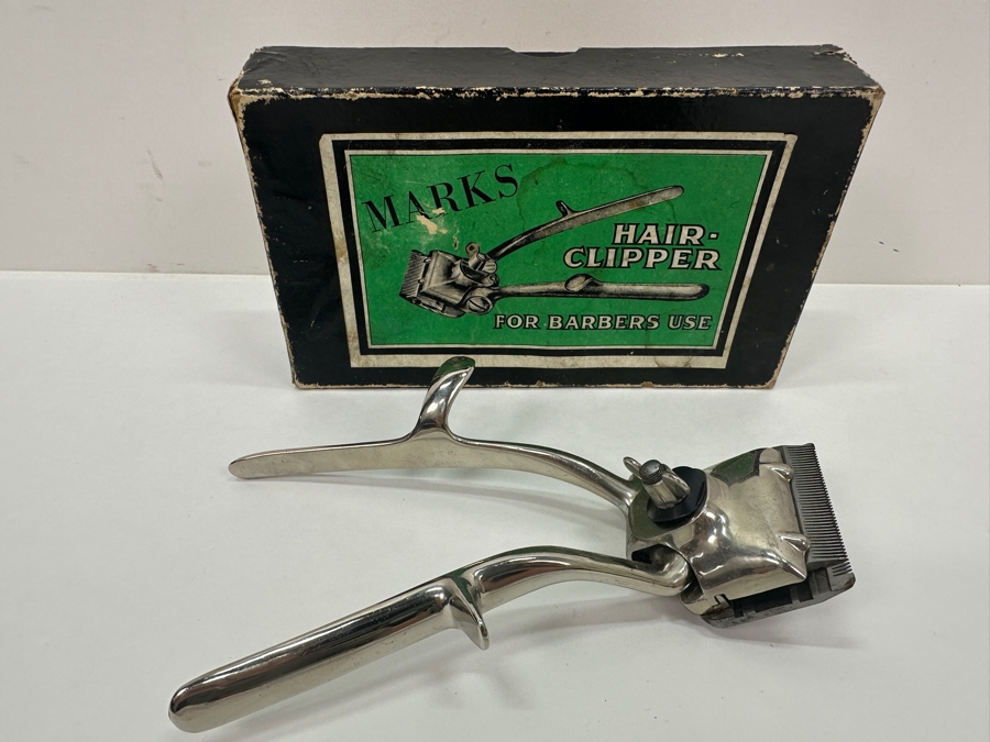 Vintage Marks Barbers Hair-Clippers With Original Box Made In Germany [Photo 2]