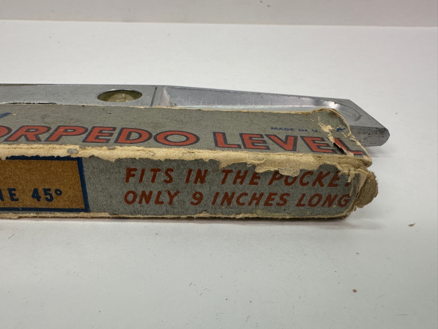 Vintage Stanley Aluminum Torpedo Level With Box [Photo 6]