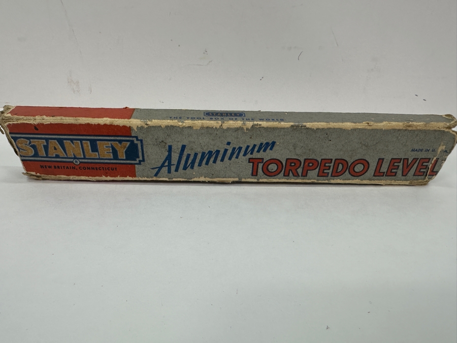 Vintage Stanley Aluminum Torpedo Level With Box [Photo 4]