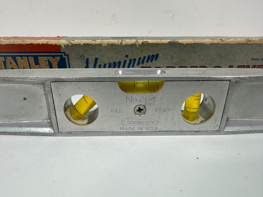 Vintage Stanley Aluminum Torpedo Level With Box [Photo 3]