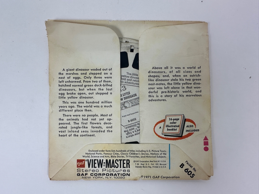 Vintage Sawyer's View-Master With The Little Yellow Dinosaur 21 Stereo Pictures [Photo 11]