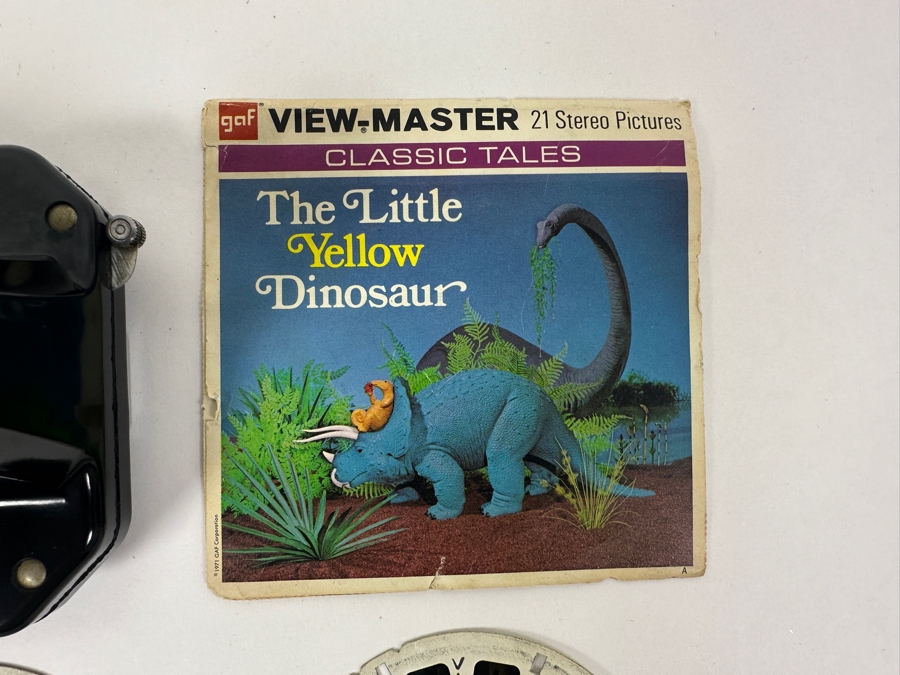 Vintage Sawyer's View-Master With The Little Yellow Dinosaur 21 Stereo Pictures [Photo 5]