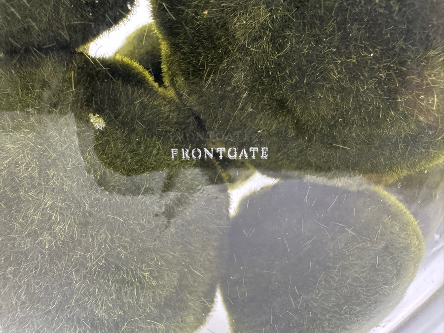 Pair Of Large Frontgate Gold Rim Glass Bowls 10'H And Pair Of Gold Tone Metal 8' Vases [Photo 5]