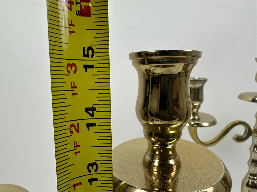 Pair Of Gold Tone Godinger 15' Candelabras [Photo 7]