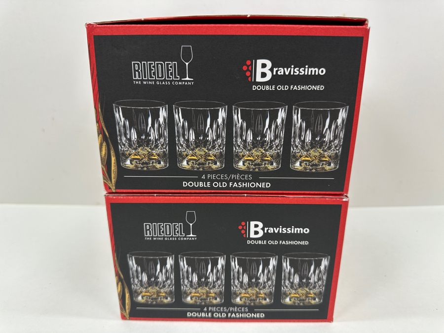 (8) Riedel Bravissimo Double Old Fashioned Crystal Glasses With Original Boxes [Photo 3]
