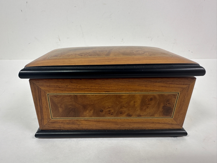 Wooden Musical Jewelry Box Reuge 5W X 3.5D X 2.5H [Photo 3]