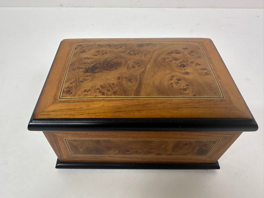 Wooden Musical Jewelry Box Reuge 5W X 3.5D X 2.5H [Photo 2]