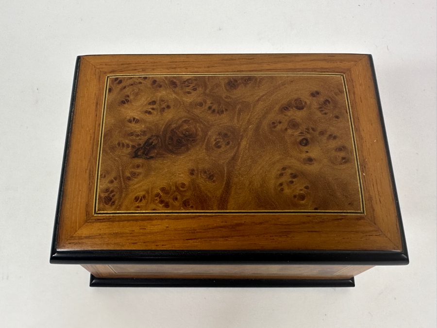 Wooden Musical Jewelry Box Reuge 5W X 3.5D X 2.5H [Photo 4]