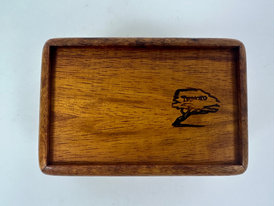 Handcrafted Hawaiian Koa Wooden Box Woodcraft By Roy Tsumoto