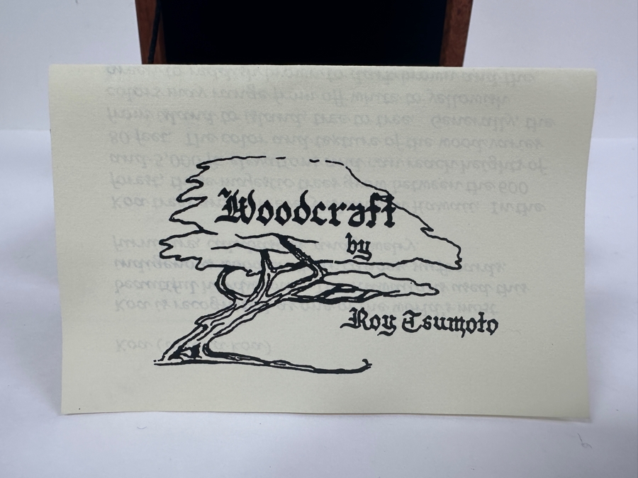 Handcrafted Hawaiian Koa Wooden Box Woodcraft By Roy Tsumoto 6W X 4D X 3H Retails $135 [Photo 7]