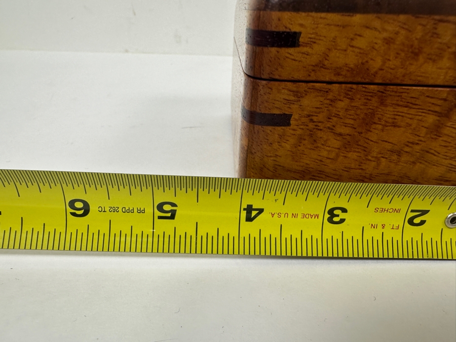 Handcrafted Hawaiian Koa Wooden Box Woodcraft By Roy Tsumoto 6W X 4D X 3H Retails $135 [Photo 10]