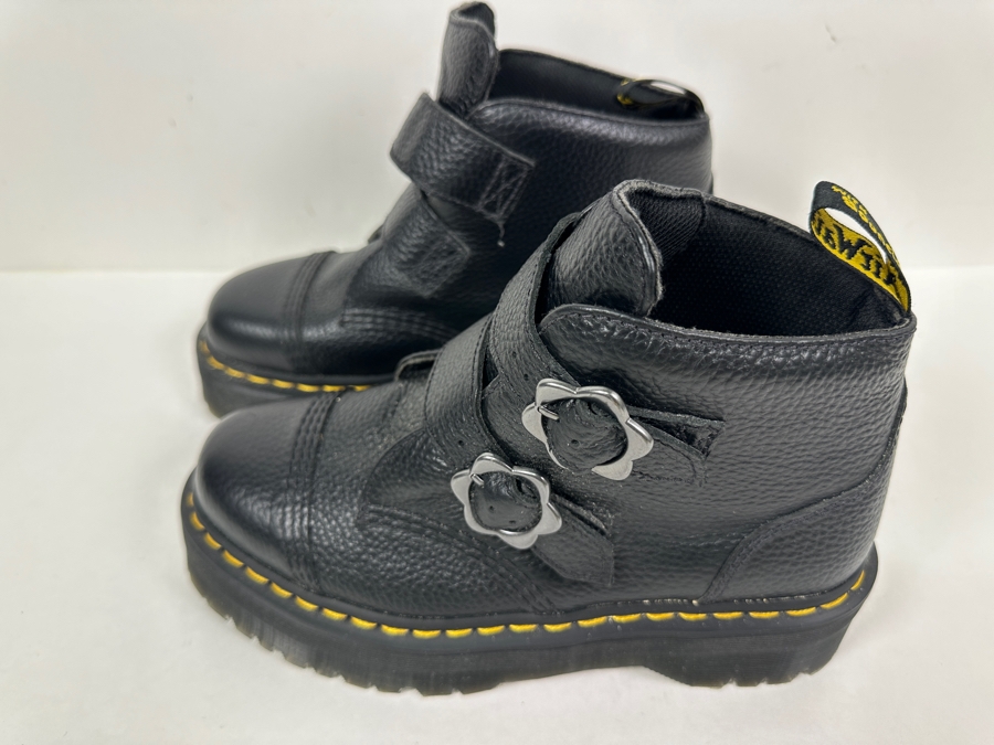 New Dr. Martens Boots Devon Flower Ankle Boot Size 41- US Men's 8 /US Women's 10 [Photo 3]