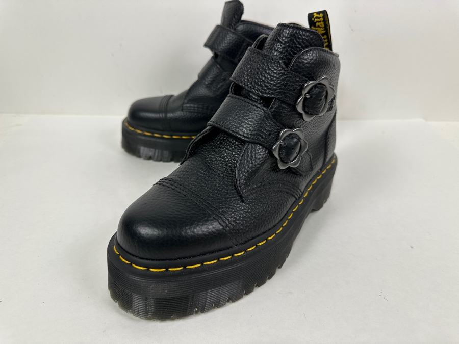 New Dr. Martens Boots Devon Flower Ankle Boot Size 41- US Men's 8 /US Women's 10 [Photo 4]