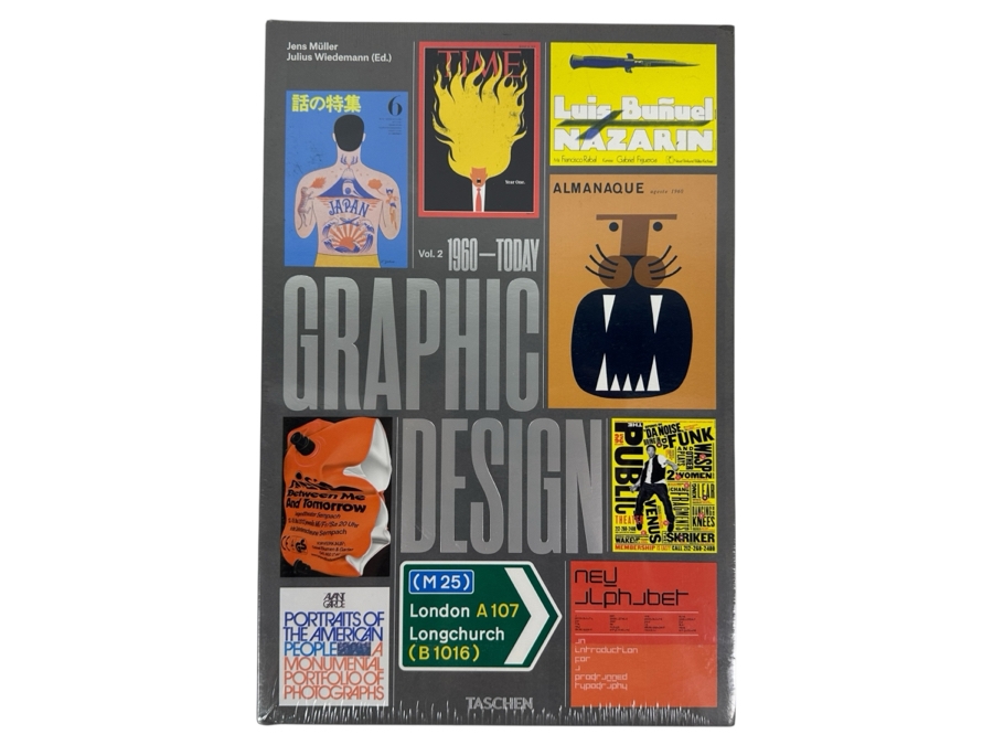 Factory Sealed Hardcover Coffee Table Book Graphic Design Vol. 2 1960-Today By Taschen 10 X 15 