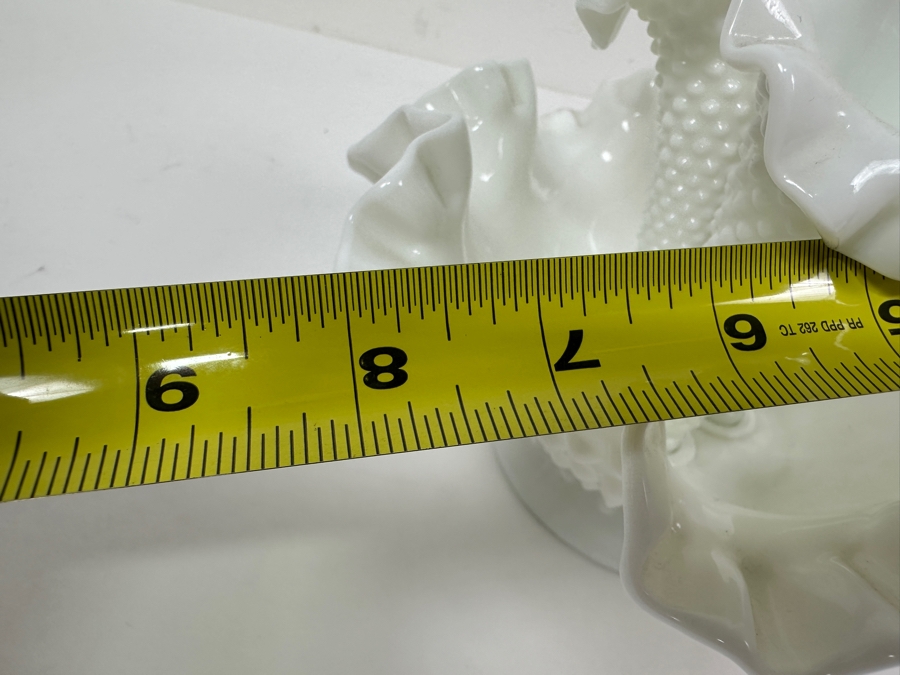 Vintage Fenton Milk Glass Hobnail Epergne 8W X 6H [Photo 10]