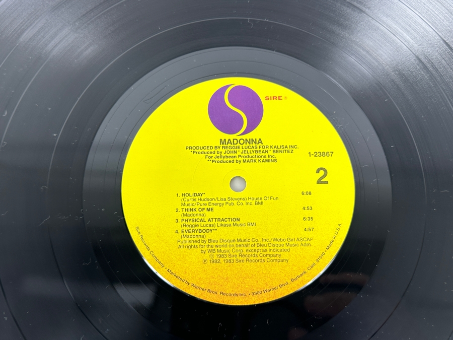 Vintage Madonna Self-Titled Debut Album Vinyl Record 1983 Sire Records [Photo 7]