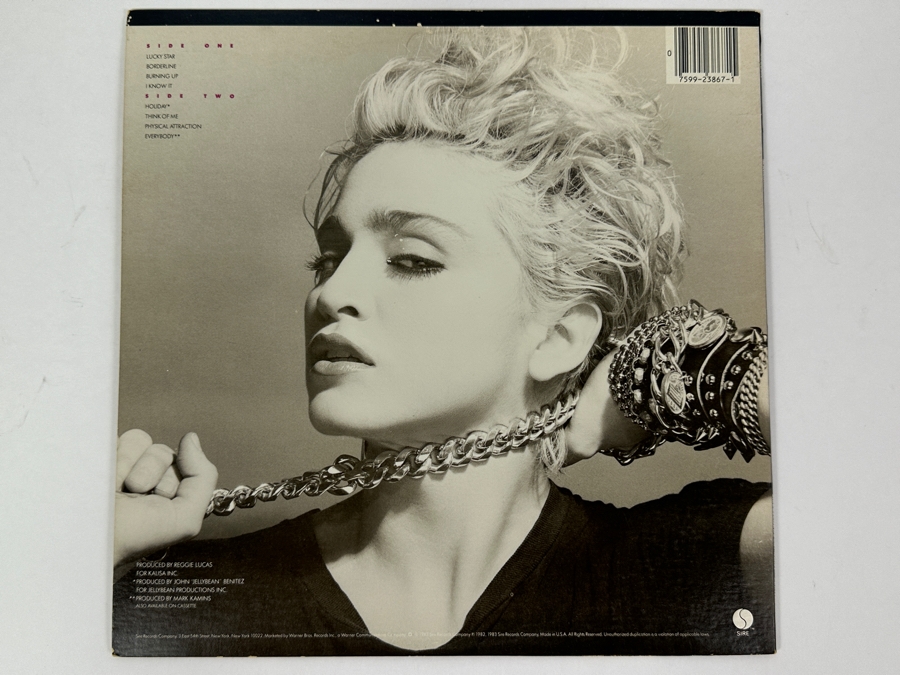 Vintage Madonna Self-Titled Debut Album Vinyl Record 1983 Sire Records [Photo 3]