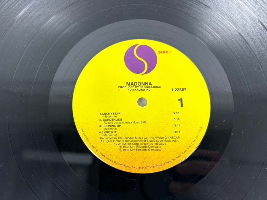 Vintage Madonna Self-Titled Debut Album Vinyl Record 1983 Sire Records [Photo 5]