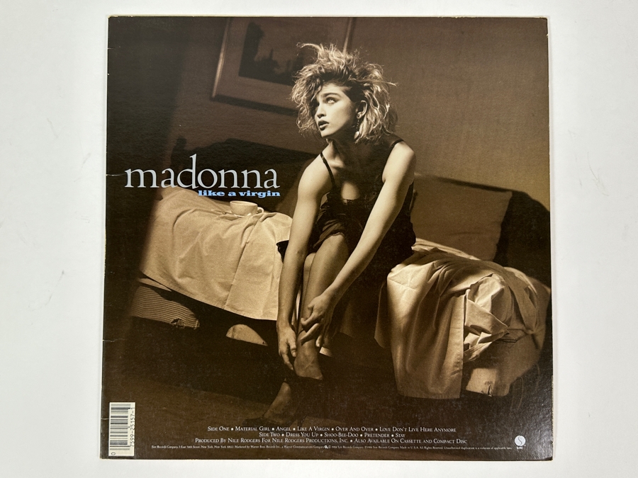 Vintage Madonna Like A Virgin Vinyl Record 1984 Sire Records [Photo 2]
