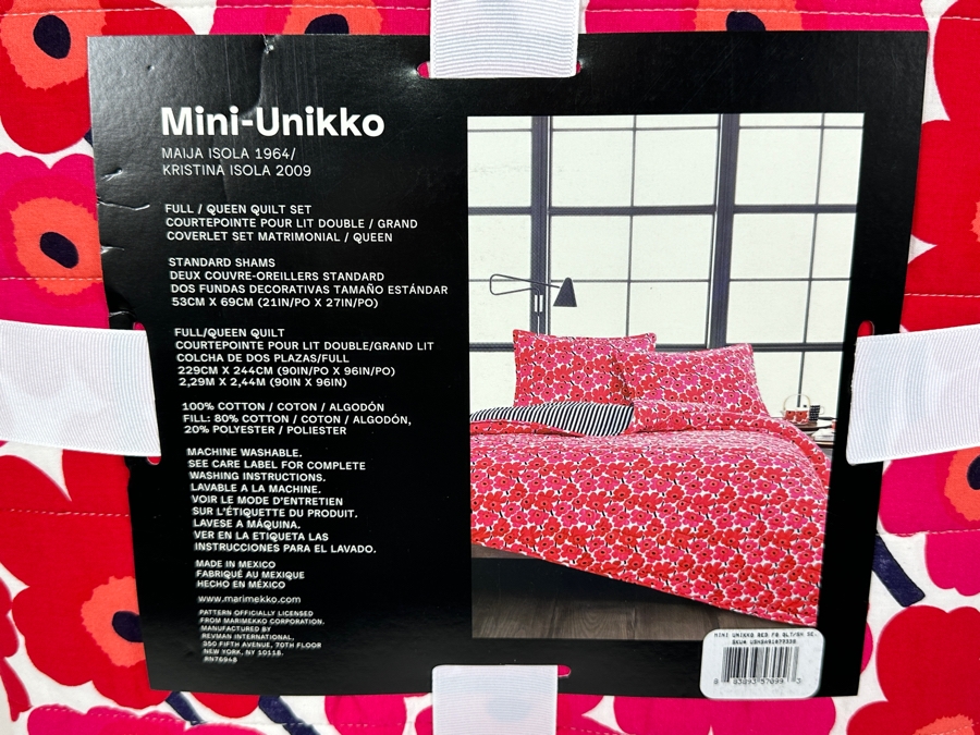 New Marimekko Full/Queen Quilt Set With Quilt And Standard Shams [Photo 3]