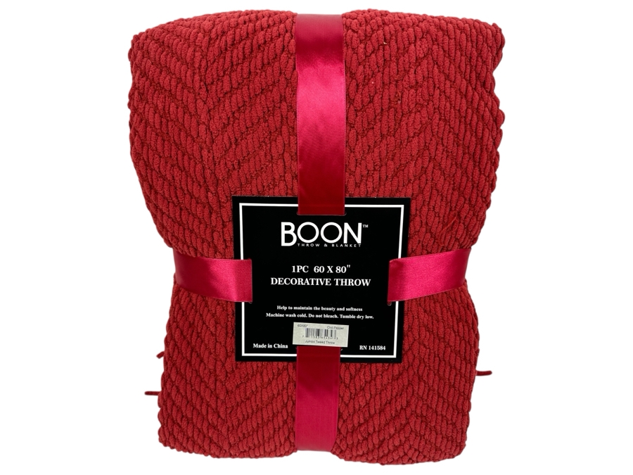 New Boon Decorative Jumbo Tweed Throw Chili Pepper 60 X 80 [Photo 1]