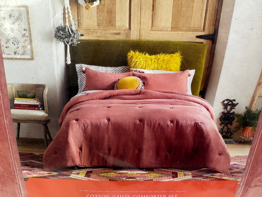 New Opal House Cotton Gauze Comforter With Two Standard Shams Set Full/Queen [Photo 3]