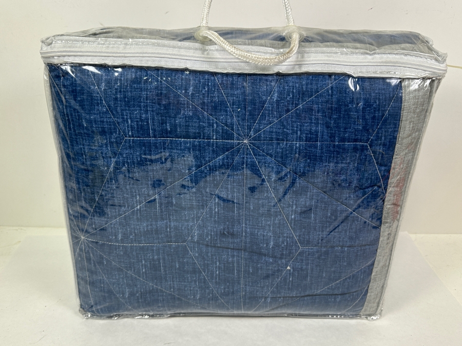 New Lush Decor Aiden Denim Texture Printed Quilt With Shams Full/Queen Retails $160 [Photo 5]