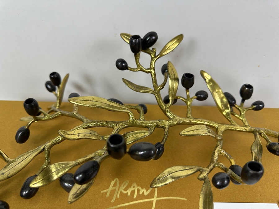 New Michael Aram Olive Branch Menorah Menroah [Photo 6]