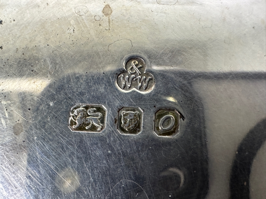 Vintage 1969 Wakely & Wheeler (W&W) London England Sterling Silver Coffee Pot 10”H 712g Approximate Silver Melt Value $720+ [Photo 6]