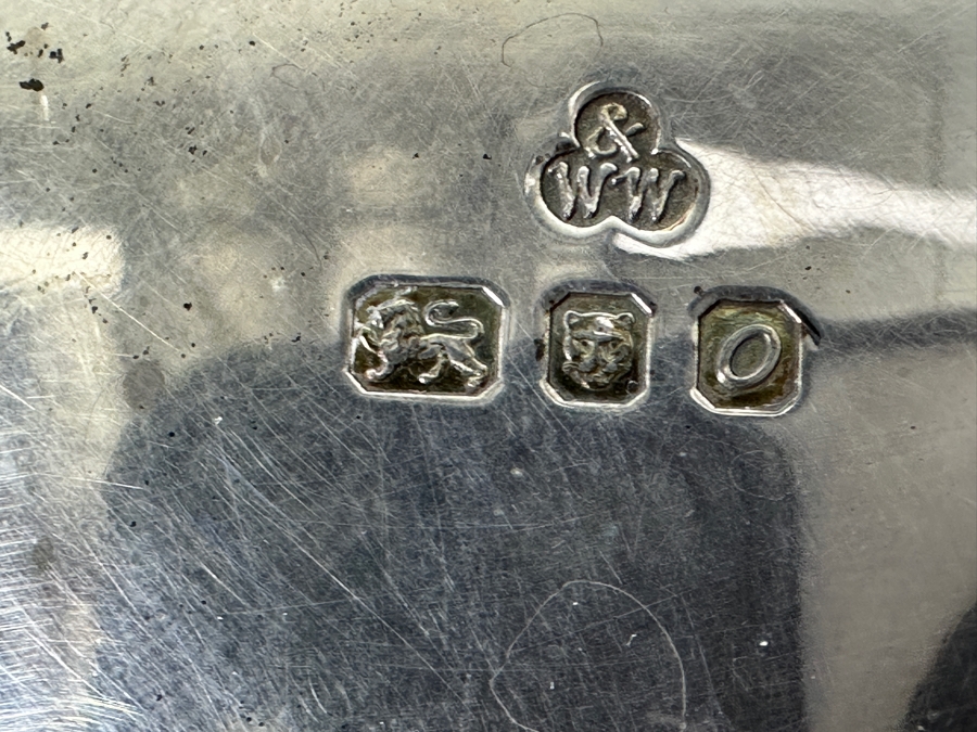 Vintage 1969 Wakely & Wheeler (W&W) London England Sterling Silver Coffee Pot 10”H 712g Approximate Silver Melt Value $720+ [Photo 8]