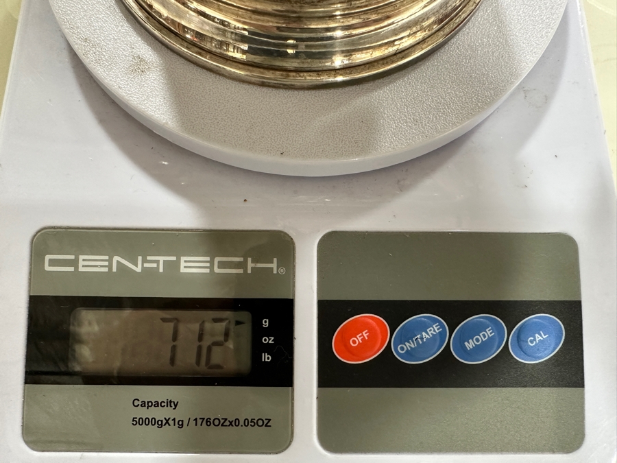 Vintage 1969 Wakely & Wheeler (W&W) London England Sterling Silver Coffee Pot 10”H 712g Approximate Silver Melt Value $720+ [Photo 11]